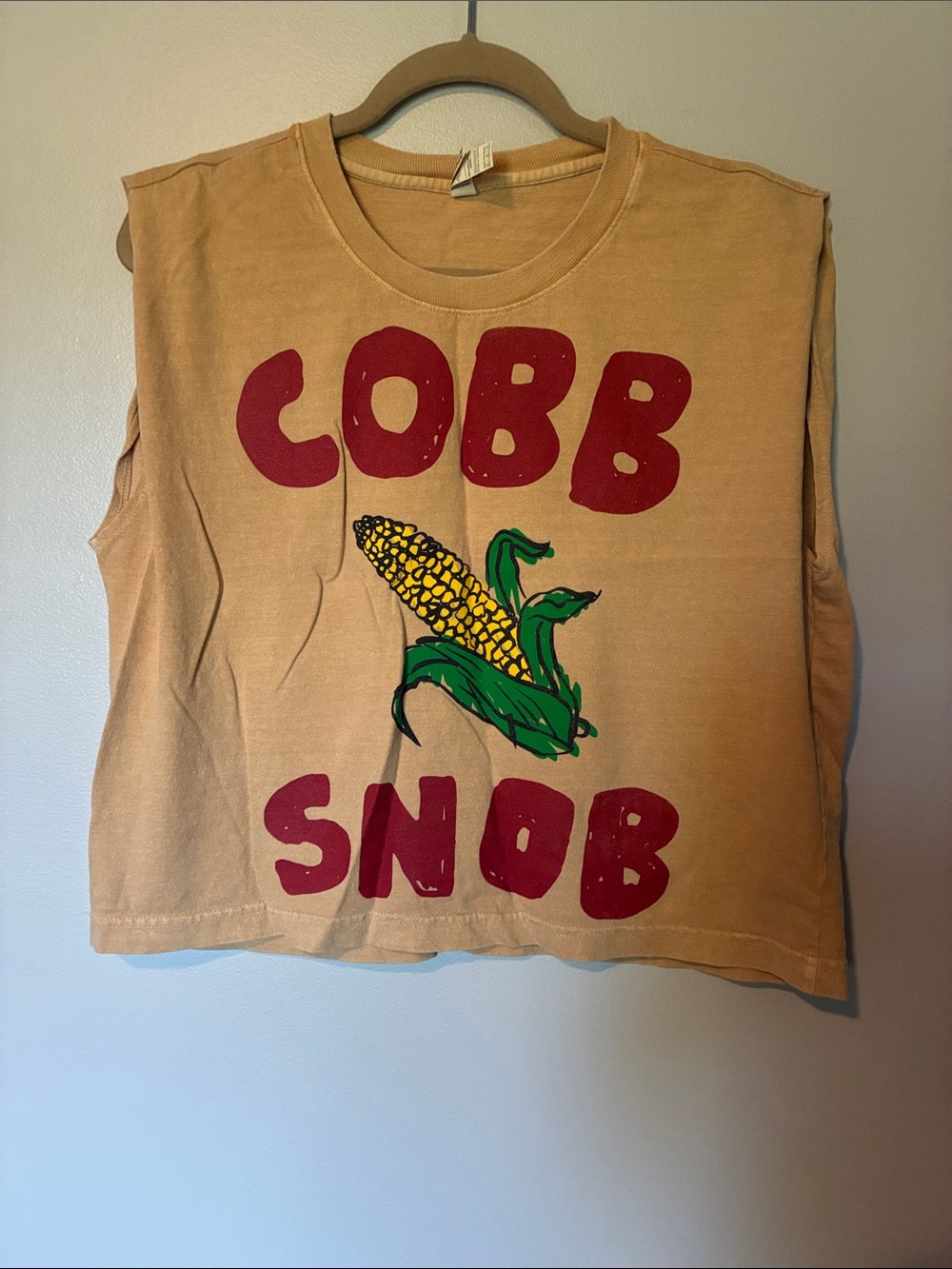 Cobb snob cropped muscle tee